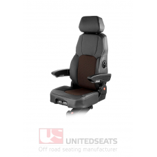 UnitedSeats sēdekļa augša C8 PRO AR PVC+Auduma apdare