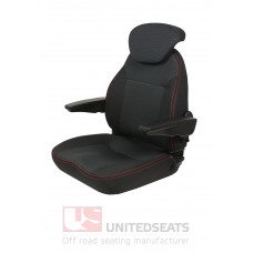 UnitedSeats sēdekļa augša C1/AR Auduma apdare - Melns