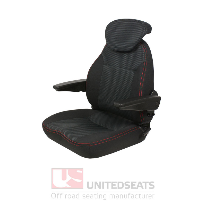UnitedSeats sēdekļa augša C1/AR Auduma apdare - Melns